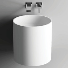 Livo 400mm Cast Stone Wall Mounted Basin